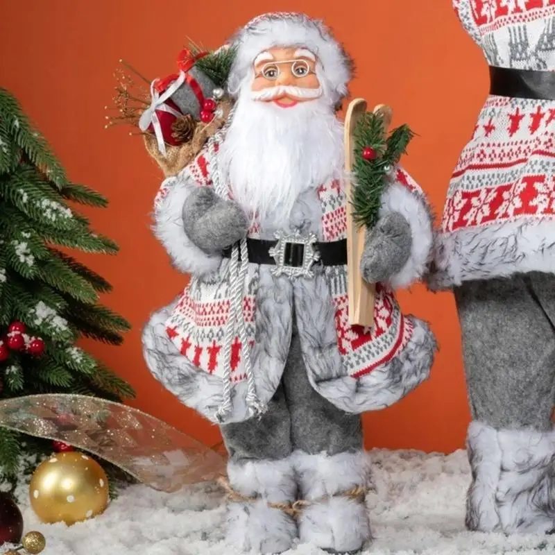 Y9UA فريد من نوع Santa Christmas المركزية الزخرفة الفخارية لحفلات المهرجانات #5