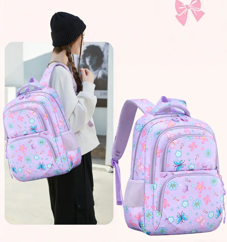 Cute Student Backpack 3pcs/set Primary Schoolbag Rabbits and quicksand Kawaii Student Backpack Teenage Girls Handbag Rucksack