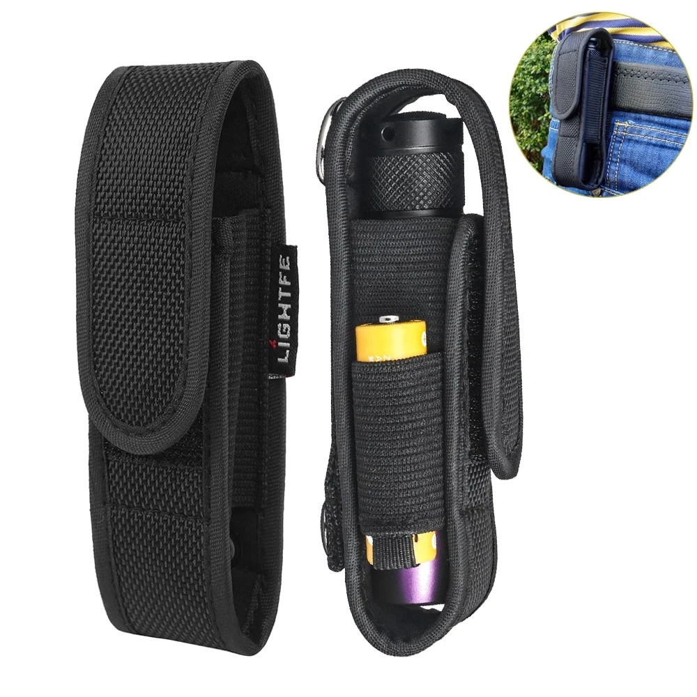 Molle LED Outdoor  Tools T305/T309/T410 Nylon Camping Waist Pack Flashlight Pouch LED Torch sleeve Flashlight Belt Holder