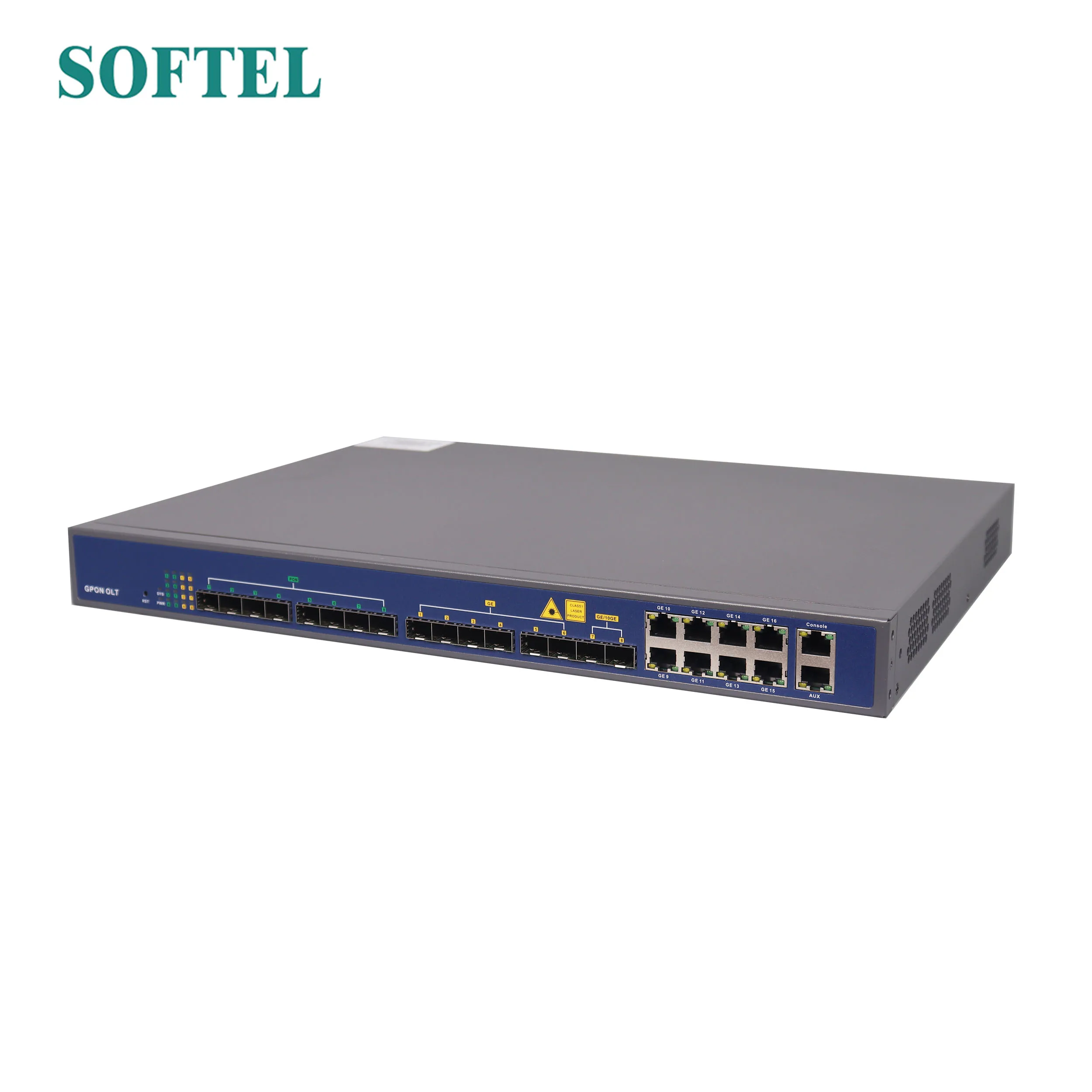 SOFTEL FTTx GPON 8 PON OLT con módulo SFP C ++++