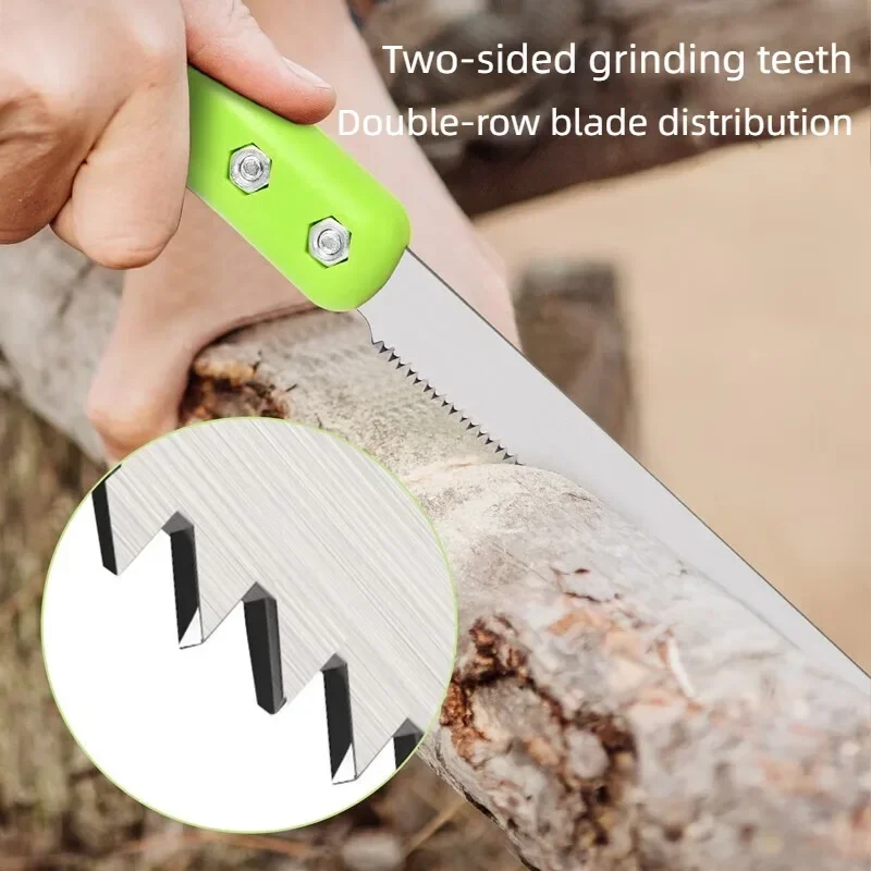 

Deli Panel Wall Saw Mini Carpenter's Wood SA Small Hand Saw Multifunctional Garden Double Row Blade Saw Woodworking Fine Tooth