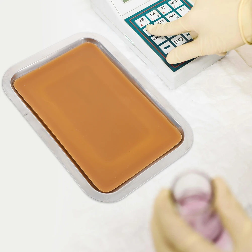 

2pcs Dissecting Tray Metal Laboratory Trays Construction Wax Lining Biological Experiment Equipment Scientific Settings