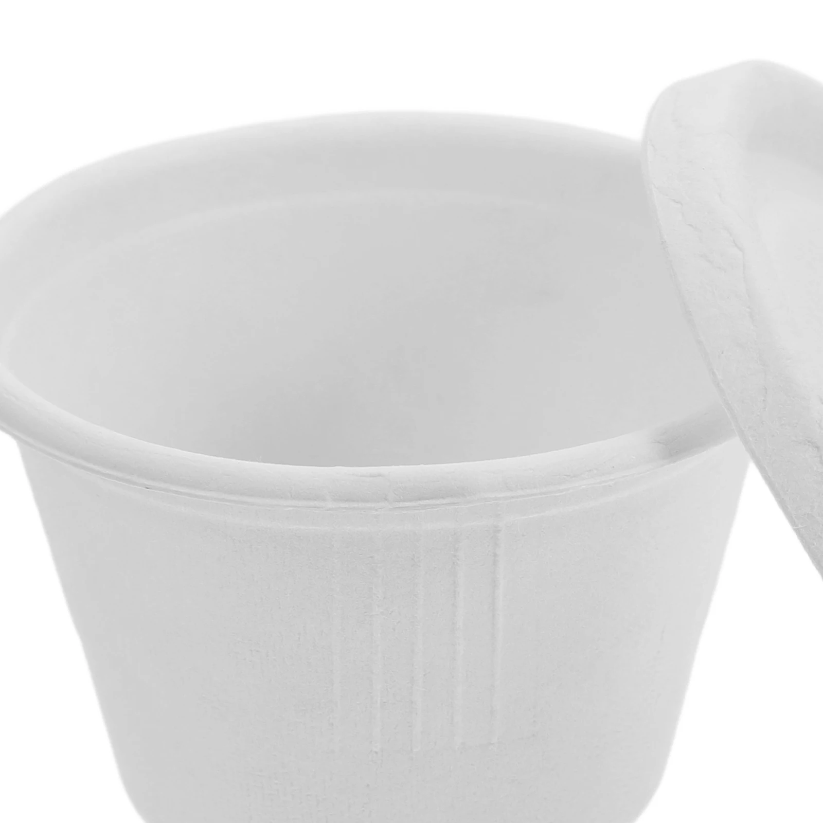 

50Pcs 4oz Pulp Dipping Sauce Cups Biodegradable Condiment Containers with Lids for Sauces and Bulk Use in Restaurants