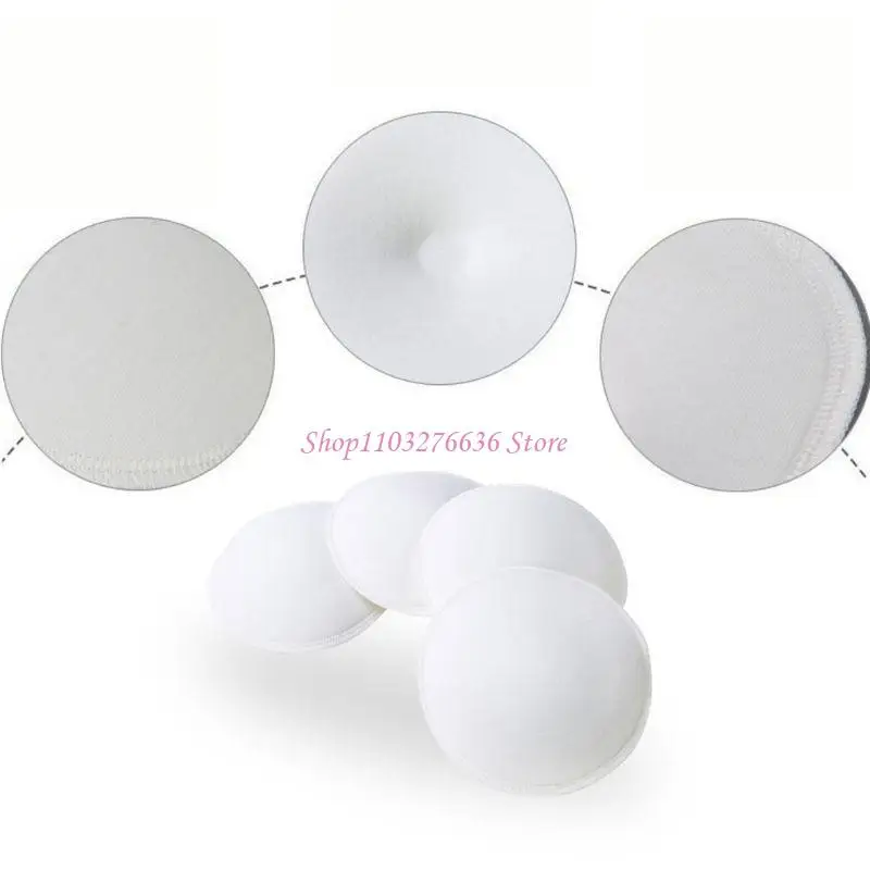 R6FD 4pieces Washable Breathable Absorbency Breast Pads Anti-overflow Maternity Nursing Pad Baby Feeding Breastfeeding Mom