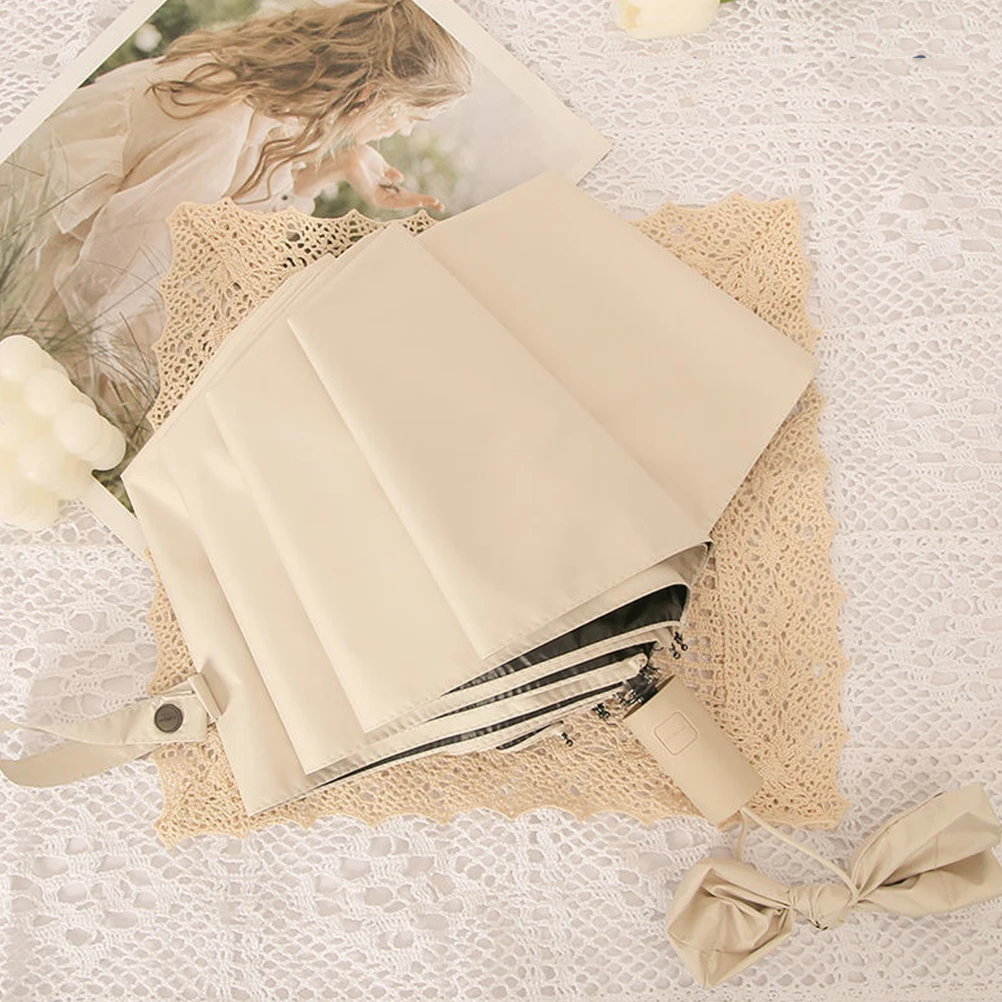 

Folding Sun Umbrella Lightweight Portable Travel Rainproof Windproof Outdoor UV Protection Parasol Compact Foldable Sunscreen