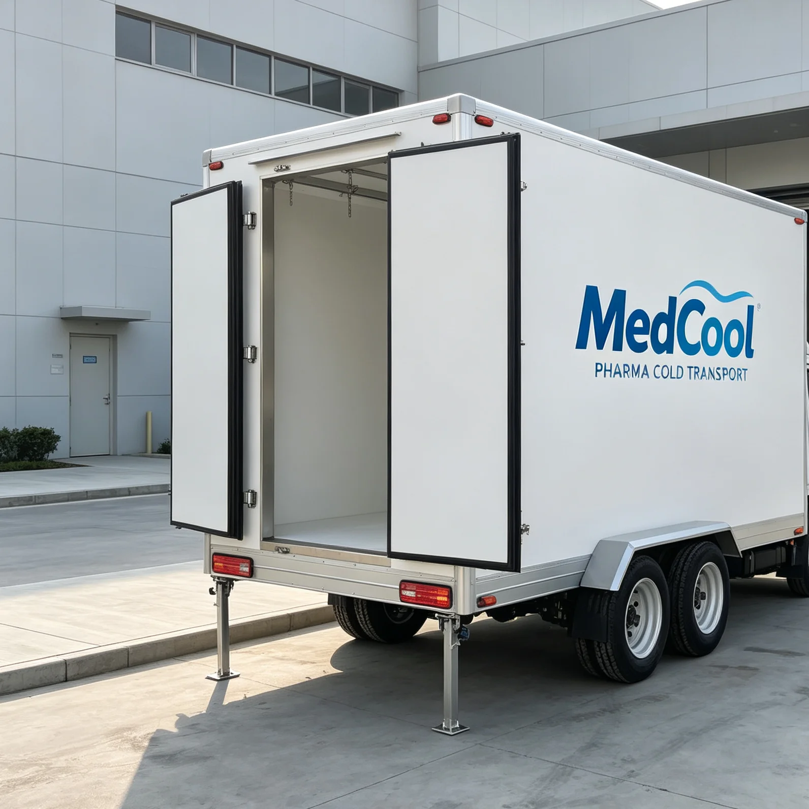 Refrigerated Trailer 0℃ to -18℃ Freezer Trailer 110V 60Hz Wiring Detachable Cold Room for USA Market