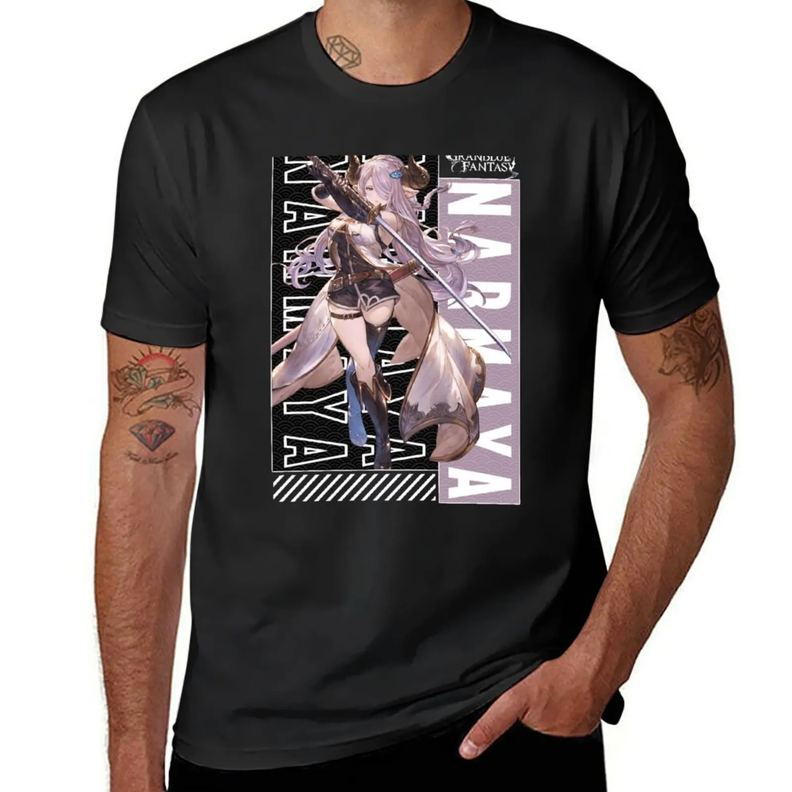 Narmaya | Granblue Fantasy The Animation T-Shirt Short sleeve tee oversizeds summer tops t shirts for men pack