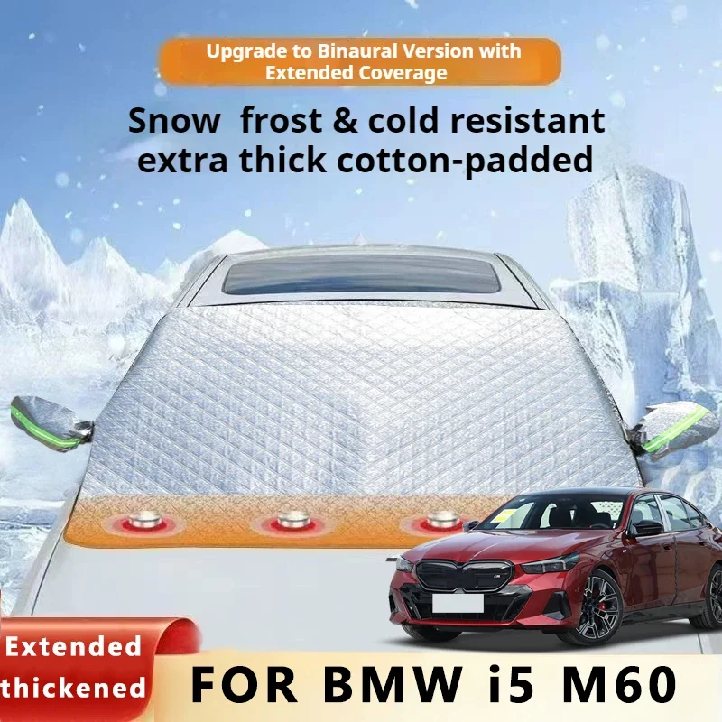 

Thickened Car Now Sunshade Windshield Cover With 5/9 Magnets UV Protection Anti Snow Sunlight For BMW I5 M60 XDrive G60