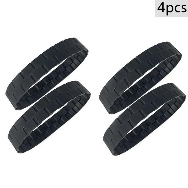 4Pcs Tire Skin For IROBOT ROOMBA Wheels Series 500, 600, 700, 800 and 900 Anti-Slip, Great Adhesion and Easy Assembly.