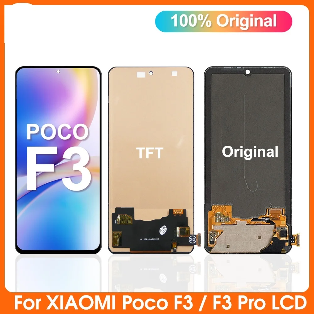 

Top 6.67" For Xiaomi POCO F3 LCD Display with Frame Touch Screen Digitizer Assembly Replacement For POCOF3 M2012K11AG