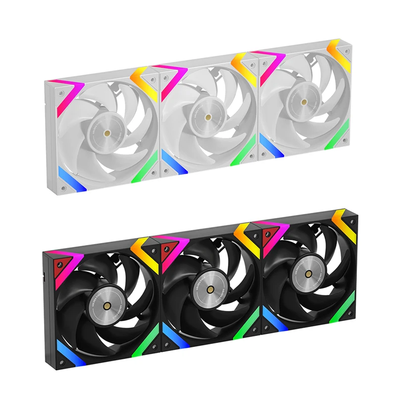 

Вентилятор охлаждения корпуса компьютера Golden Field KP-L12 12 см с ARGB, контактным интерфейсом 5V3, контроль температуры ШИМ, толщина 28 мм