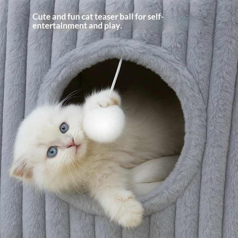 Casa semiabierta cálida y lavable para gatos y perros pequeños - imagen 4