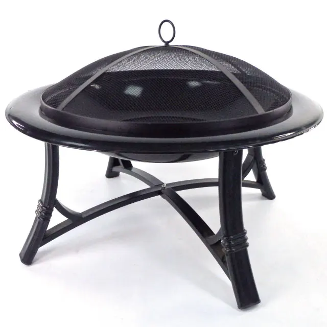 

28 Custom Folding Fire Pit Camping Factory Selling Steel Powder Coated Finish Chrome Plated Cooking Mesh Outdoor