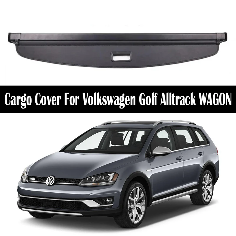 

Car Trunk Cargo Cover For Volkswagen Golf Alltrack WAGON 2013-2019 Security Shield Rear Luggage Curtain Partition Privacy