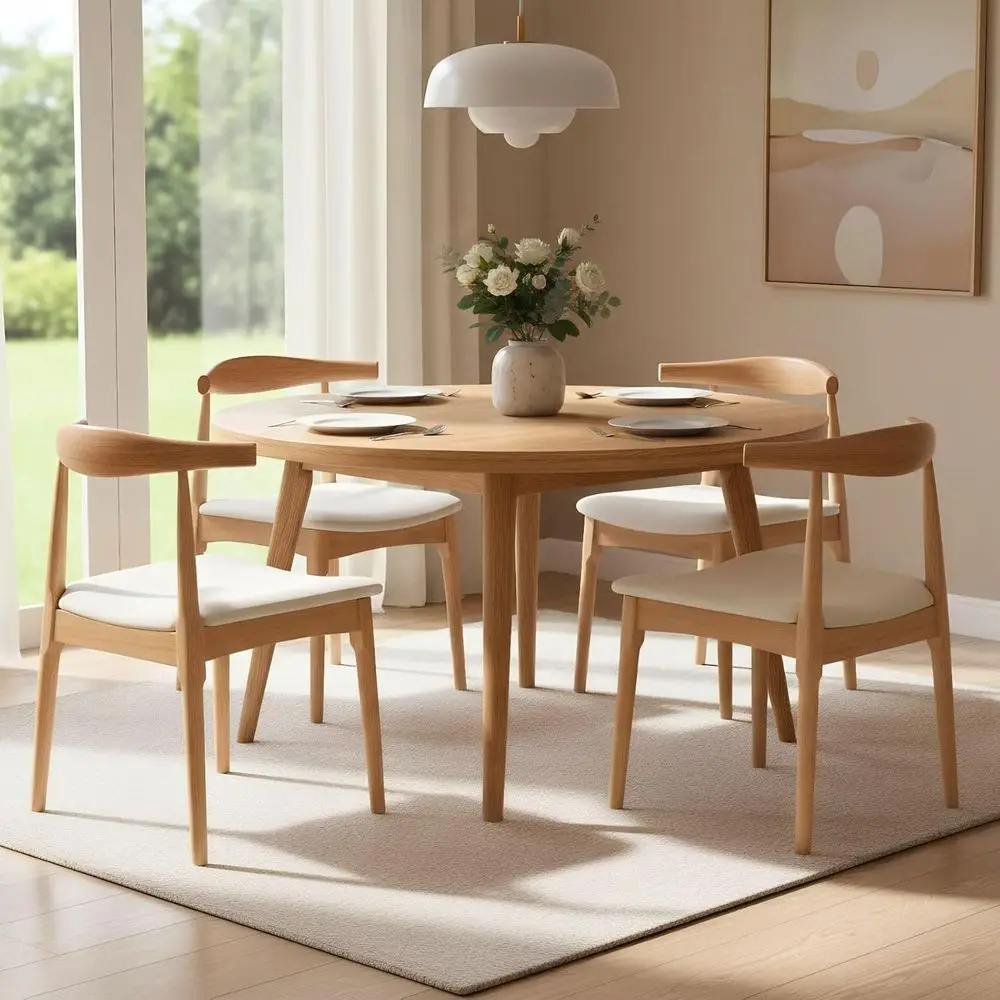 

Комплект из 2 тканевых кухонных стульев с льняными подушками, сиденьем в форме бочонка, современные стулья для столовой, отделка натуральным деревом