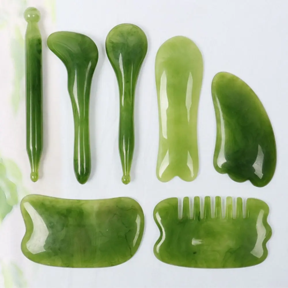 Herramienta para el cuidado de la piel, peine de masaje adelgazante, belleza de resina, raspador de raspado Facial, masajeador Facial, herramienta hermosa para el cuerpo, tablero Gua Sha