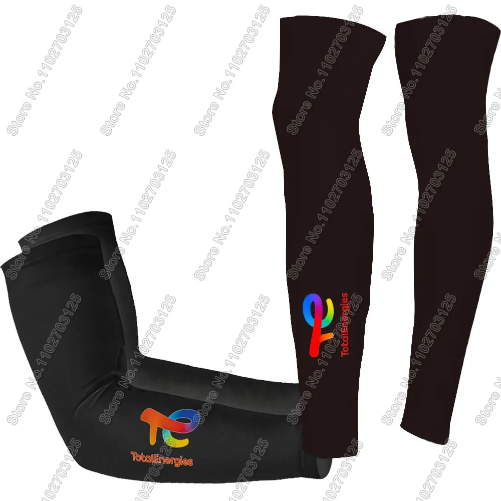Total Energies Team 2025 Leg Warmers UV Protection Slovakia Cycling Arm Warmer Road Bike Leg Sleeve MTB