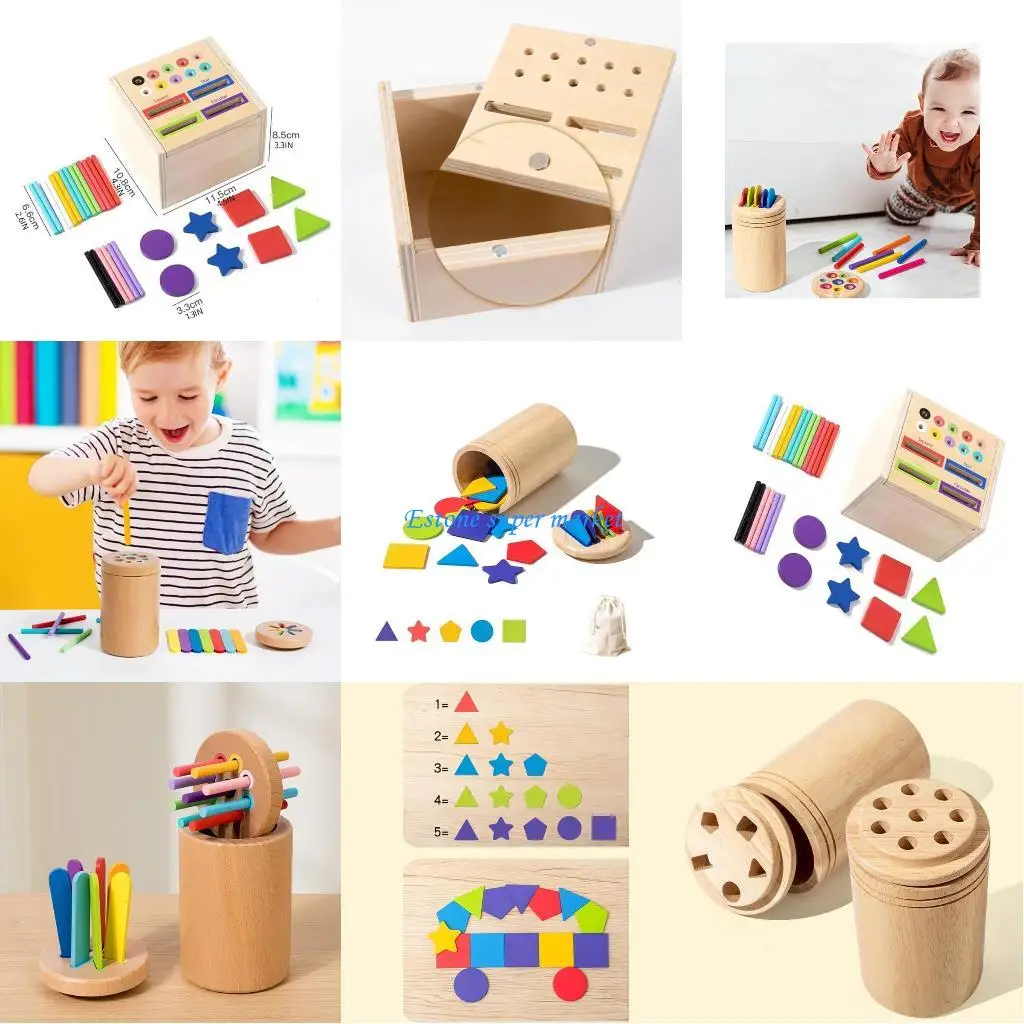 090B Color Cognitive Toy Kindergarten Fine Motor Skill Training Activity Toy