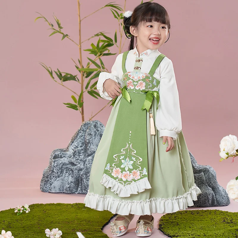 Girls' Han clothes, ancient style, fluffy skirt, children's Han clothes, national style, children's national style, Lolita skirt