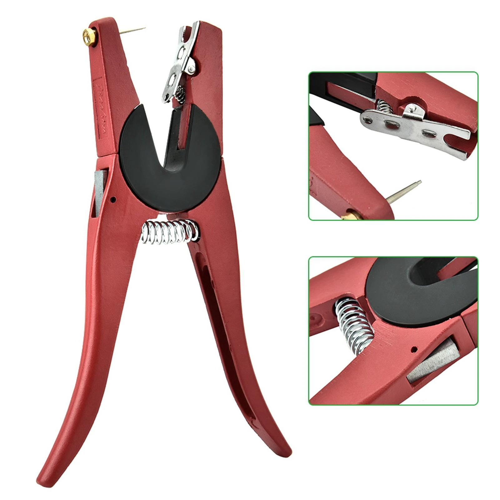 Ear Tagging Gun Livestock Ear Tag Plier Veterinary Marker Clamp Plier Forcep Applicator for Pigs Sheep Goats Cattles Cows