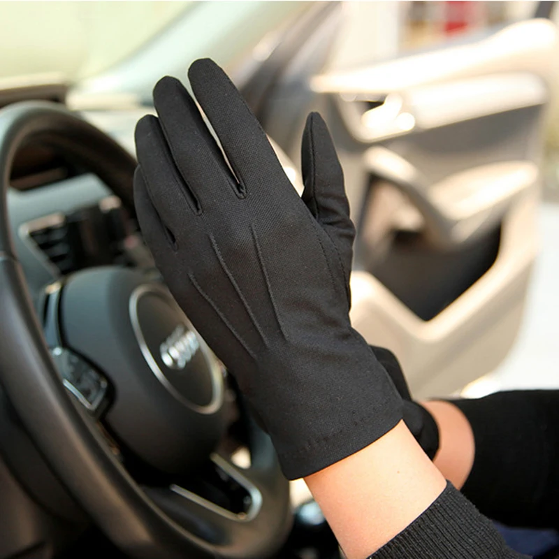 

Summer Gloves Unisex Non-Slip Breathable Driving Five Fingers Men Women Gloves Male Female SZ105W