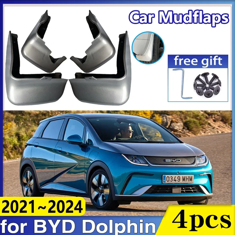 

Car Rear Wheel Fender for BYD Dolphin Accessories 2021~2024 2023 Front Mudflaps Baking Paint Mud Flaps Guards Protect Mudguards