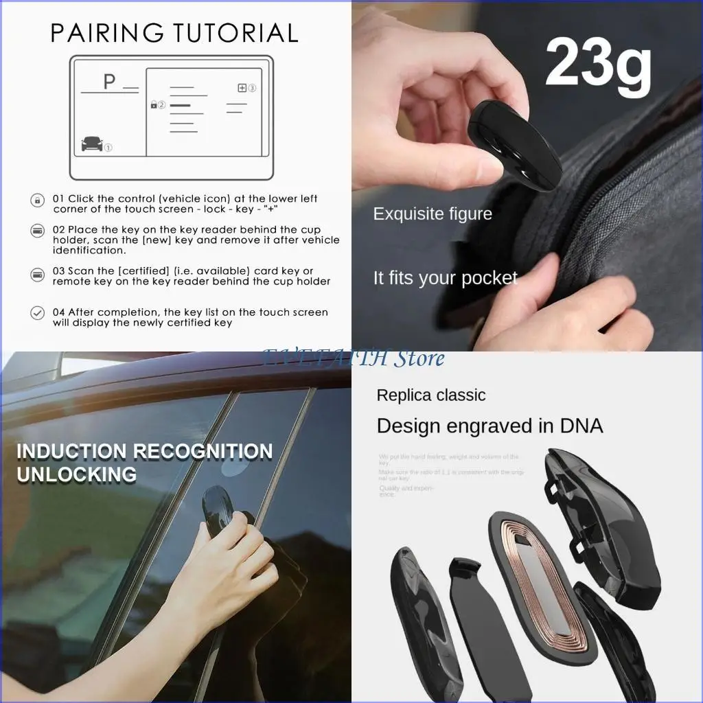 124B Durable NFC-Auto Remote Control Card Keyless Card Sleeve For