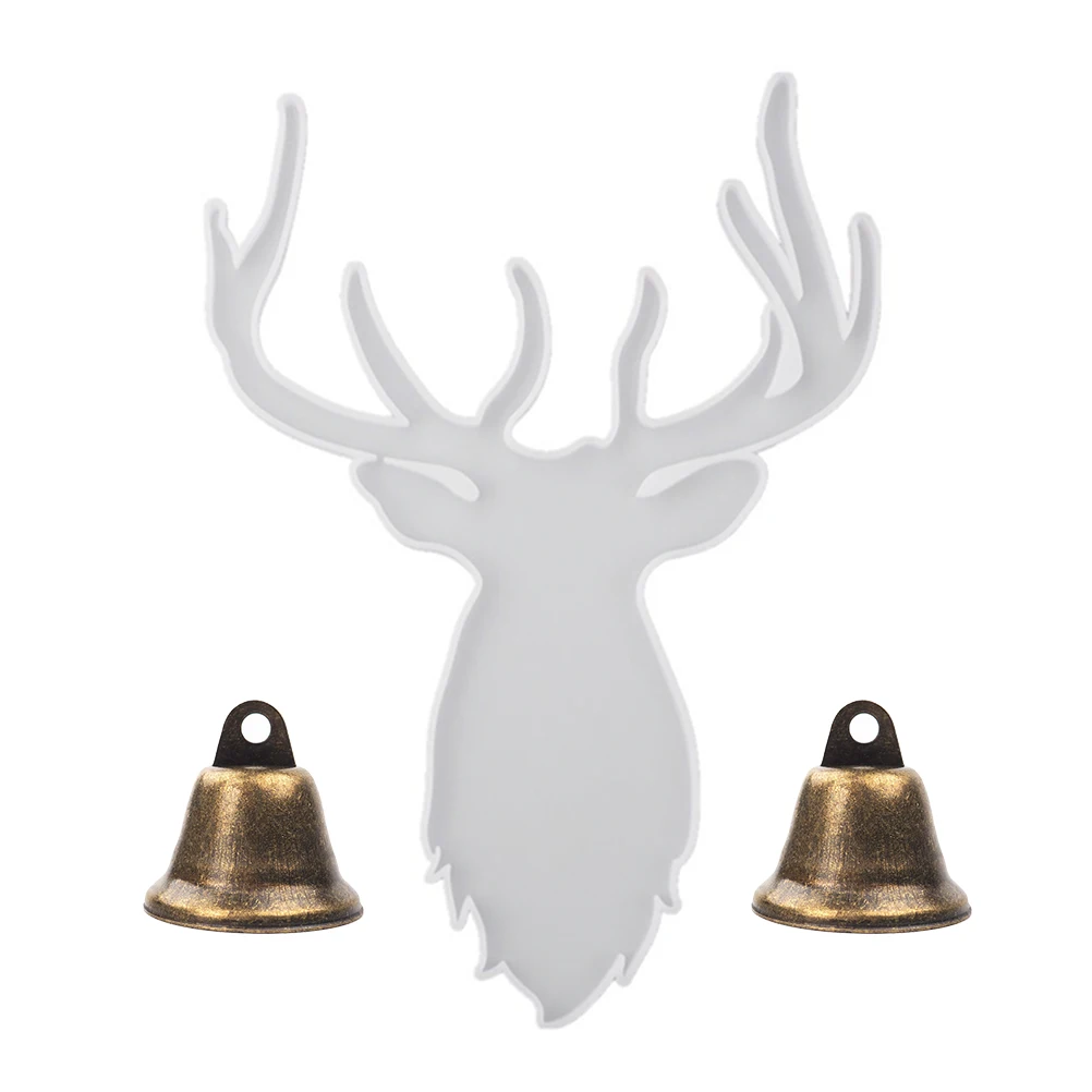 

Crystal Deert Door Label Mold Christmas Decoration Decorations Silicon Iron Bell with