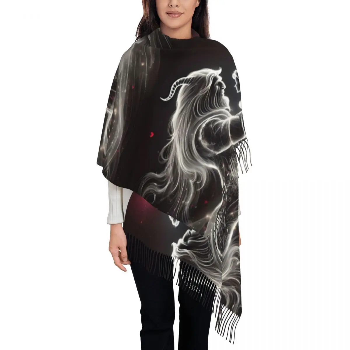 

Custom Print Beauty And The Beast Cartoon Scarf Men Women Winter Warm Scarves Romantic Fantasy Film Anime Shawls Wraps