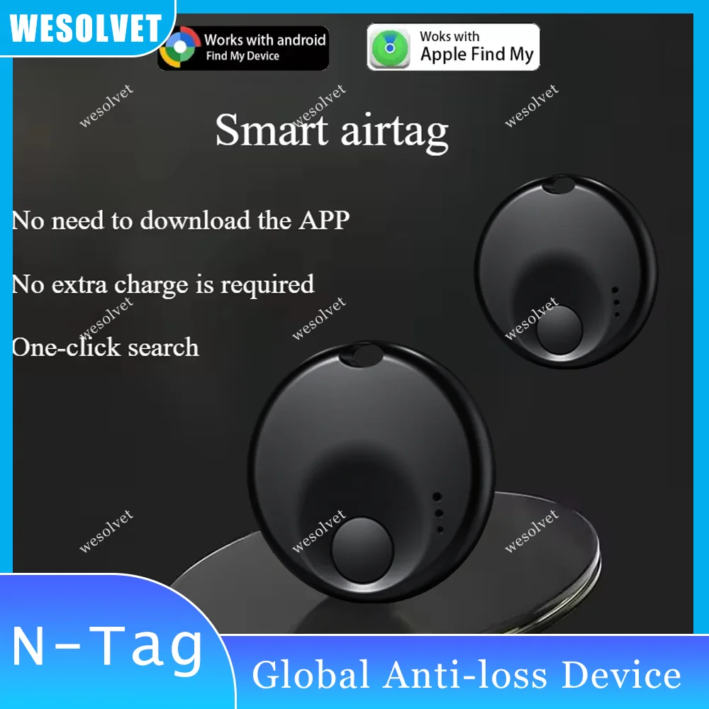 

1/2/3/4Pcs Anti-loss Tag For Google Locator Wallet Keychain Smart Tags Blue-tooth Tracker Key Item Finder Use Find My For APPleS