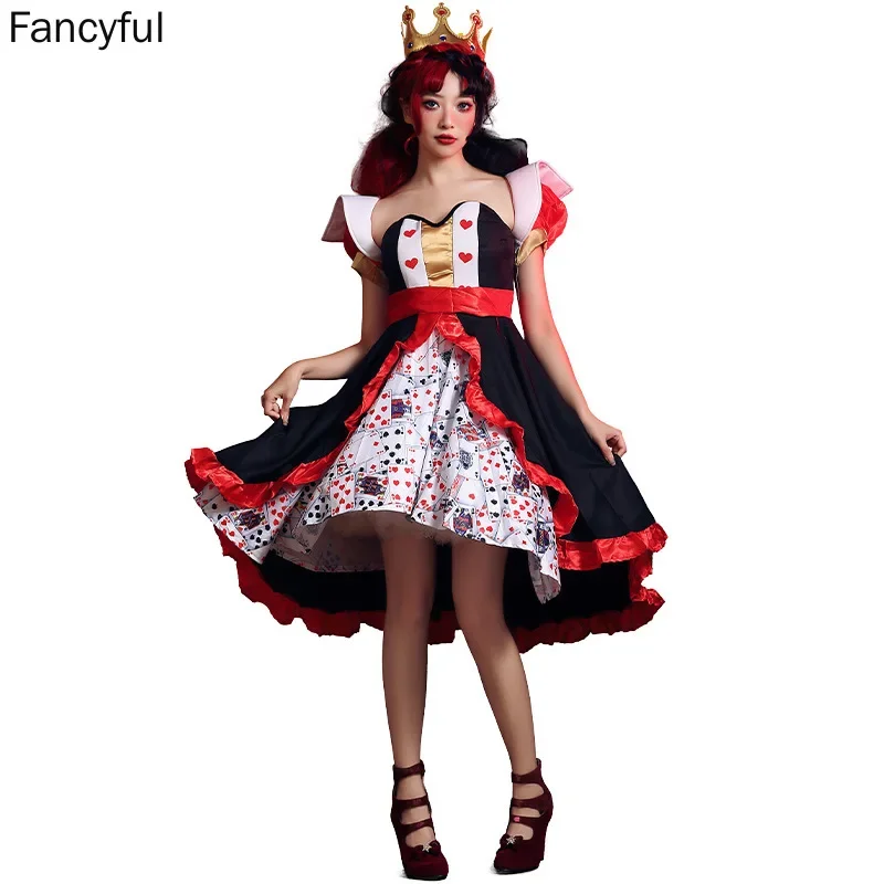 halloween-costumes-red-queen-poker-printed-dresses-for-women-alice-in-wonderland-peach-heart-queen-character-costume-sexy-dress