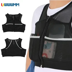 Running Backpack Vest Cell Phone Women Men Pack Running Hydration Vest Phone Holder Chest Bag Light Weight with Pockets