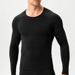 Men Compression Running T-Shirt Fitness Tight Long Sleeve Underwear Training Jogging Shirts Gym Sportswear Quick Dry Clothes