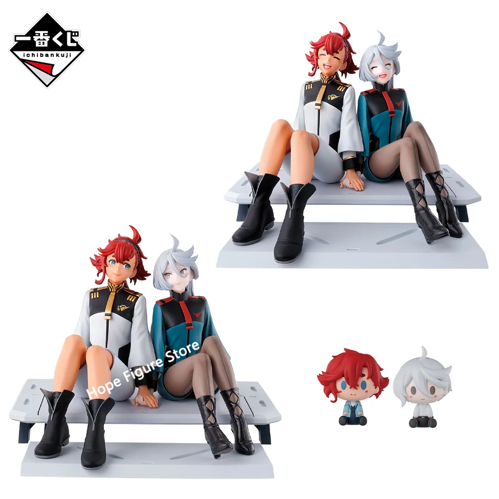 In Stock Original BANDAI Ichiban Kuji Suit Gundam The Witch of Mercury Suletta Mercury Miorine Rembran Figure Anime Model Toy