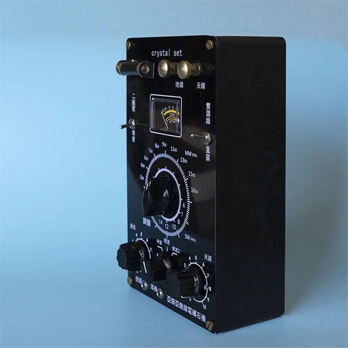 CH◆☆§Retro Medium and Short Wave Ore Radio, Vintage Crystal Receiver DIY Kit, AM SW Passive Radio Set, Electronics Project~HOT S