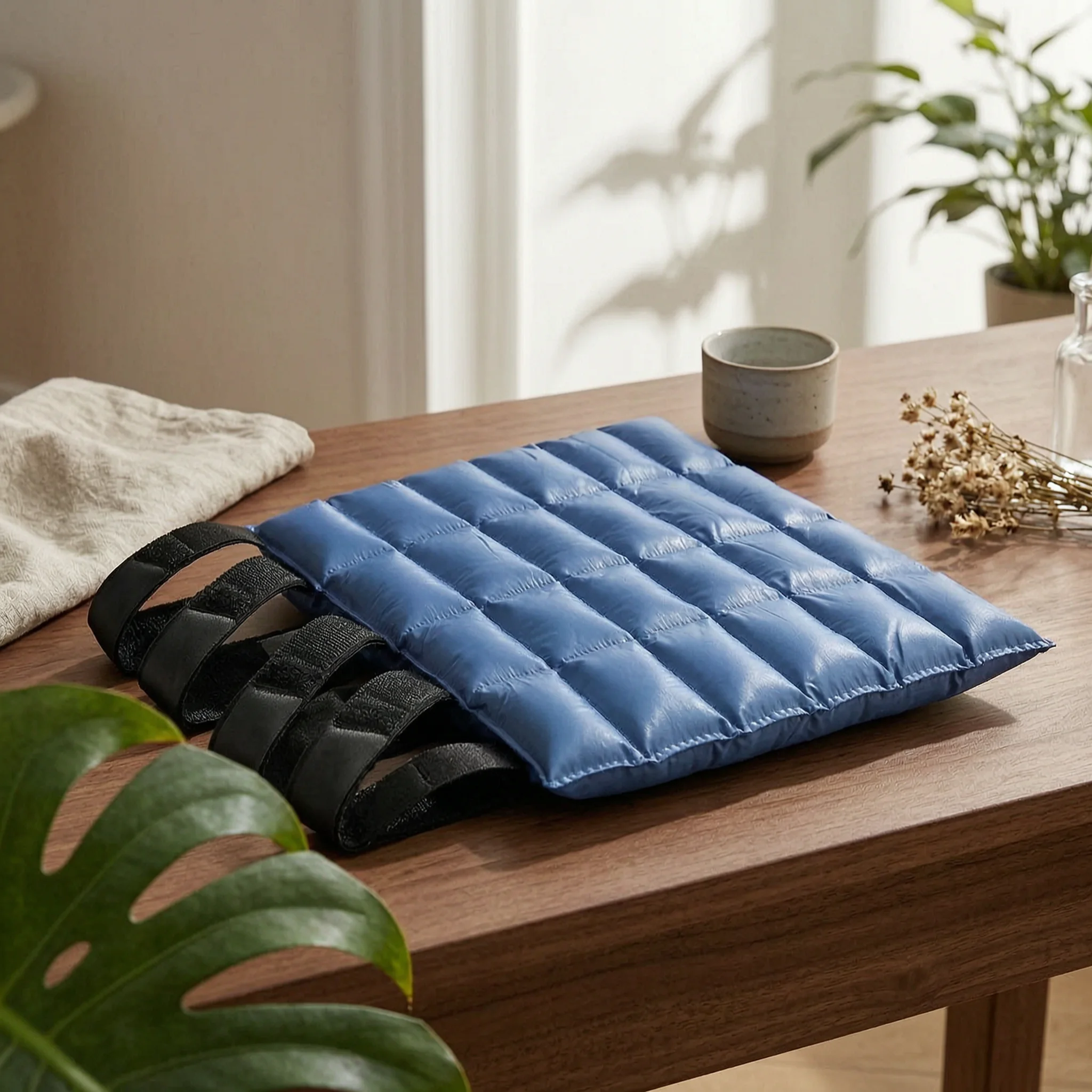 Horse Ice Boot Rectangular Horse Cold Recovery Boot Quilted Leg Wrap Easy to Apply Hook-and-Loop Leg Wrap Fast-Grip Straps
