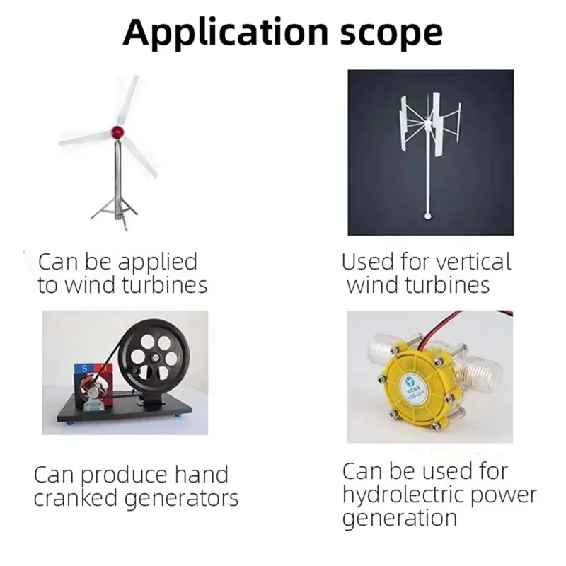 

【Promotion】Energy-Efficient Mini Generator With 24V Strong Magnetic Motor - Hand Crank, Low Speed Wind Power Iron Core Generator