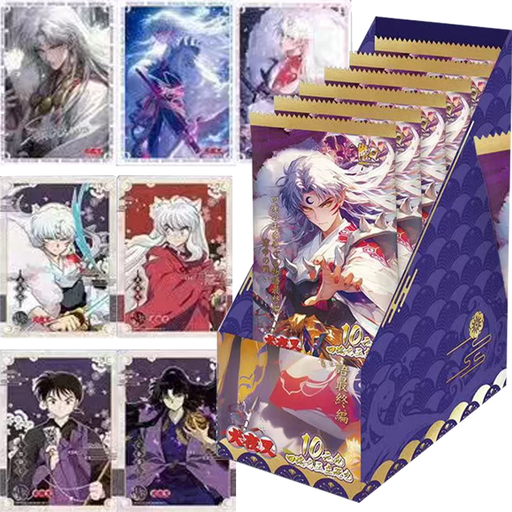 

Classic Popular Anime Inuyasha Collection Cards Booster Box Sesshoumaru Kikyō Exquisite Design Art Character Cards Birthday Gift