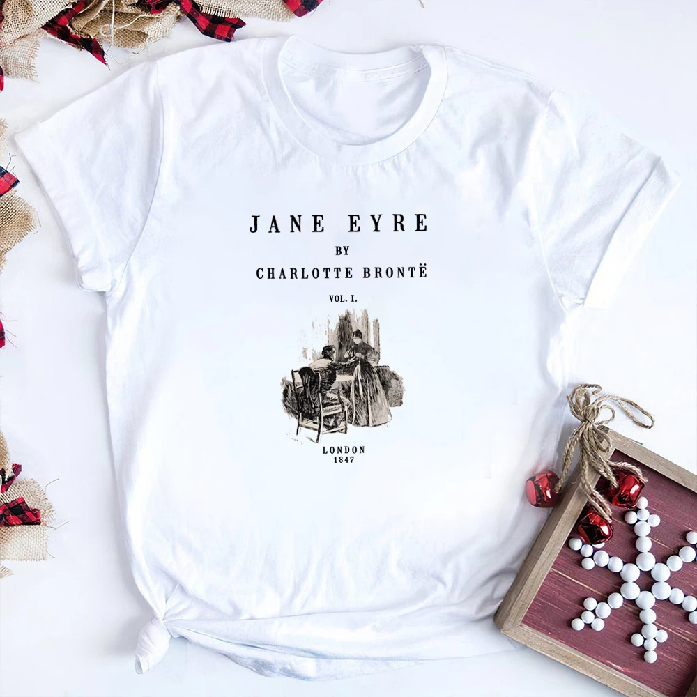 Jane Eyre Shirt Charlotte Bronte T-Shirt Booktok Classic Literature Tee Literature Trendy Short Sleeve Tshirt Bookish Tops Gift