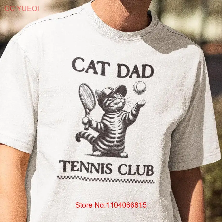 

Теннисные подарки, рубашка для папы, любовник, кошка, подарок для него, рождественские с длинными или короткими рукавами