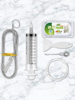5/6/8 Pcs Refrigerator Water Outlet Cleaner Kit with Cleaning Syringe Reusable 1.5M Hose/Shovel Scrub Brush for Household Clean