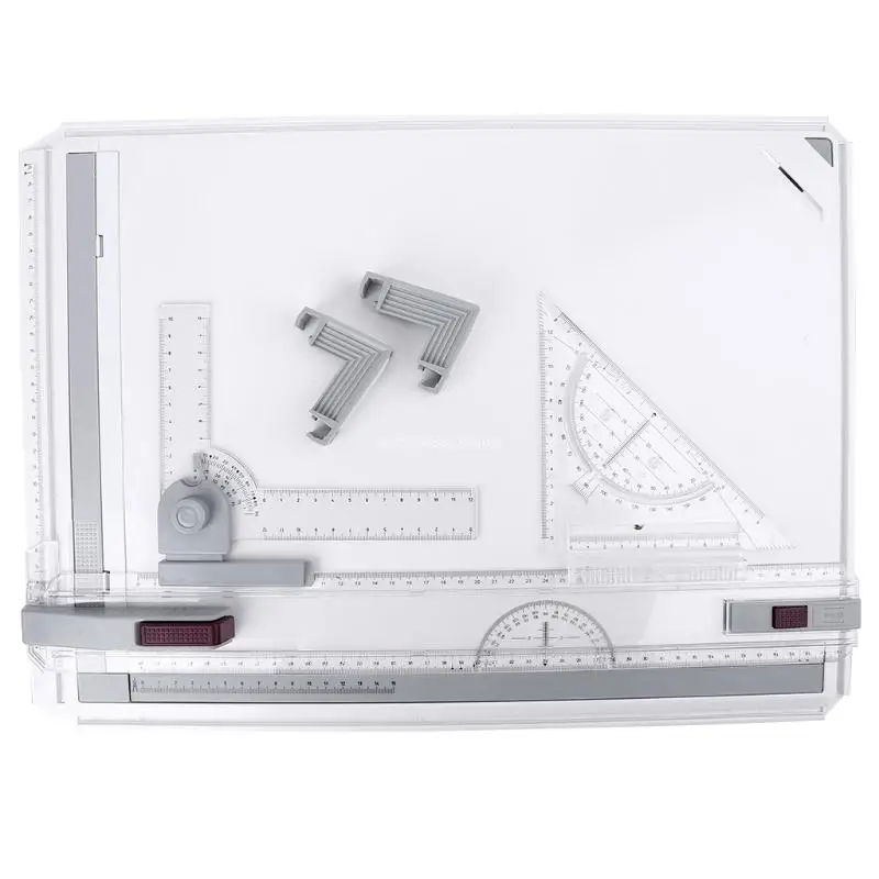 A3 37x51cm Multi-function Drawing Board Tool Drawing Board Adjustable Parallel With Clear Rule Graphic Angle Measurement