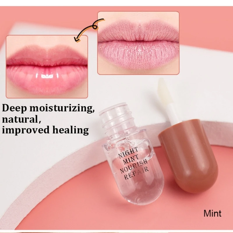 Day Night Volume Lip Plumper Oil Clear Lasting Nourishing Repairing Lip for Girl Dropship