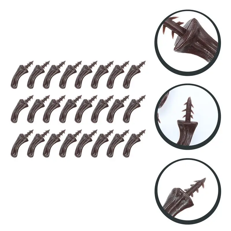 100PCS Simulated Pumpkin Stem Plastic Fake Pumpkin Handle DIY Craft Autumn Thanksgiving Home Party Thanksgiving Accessories NEW