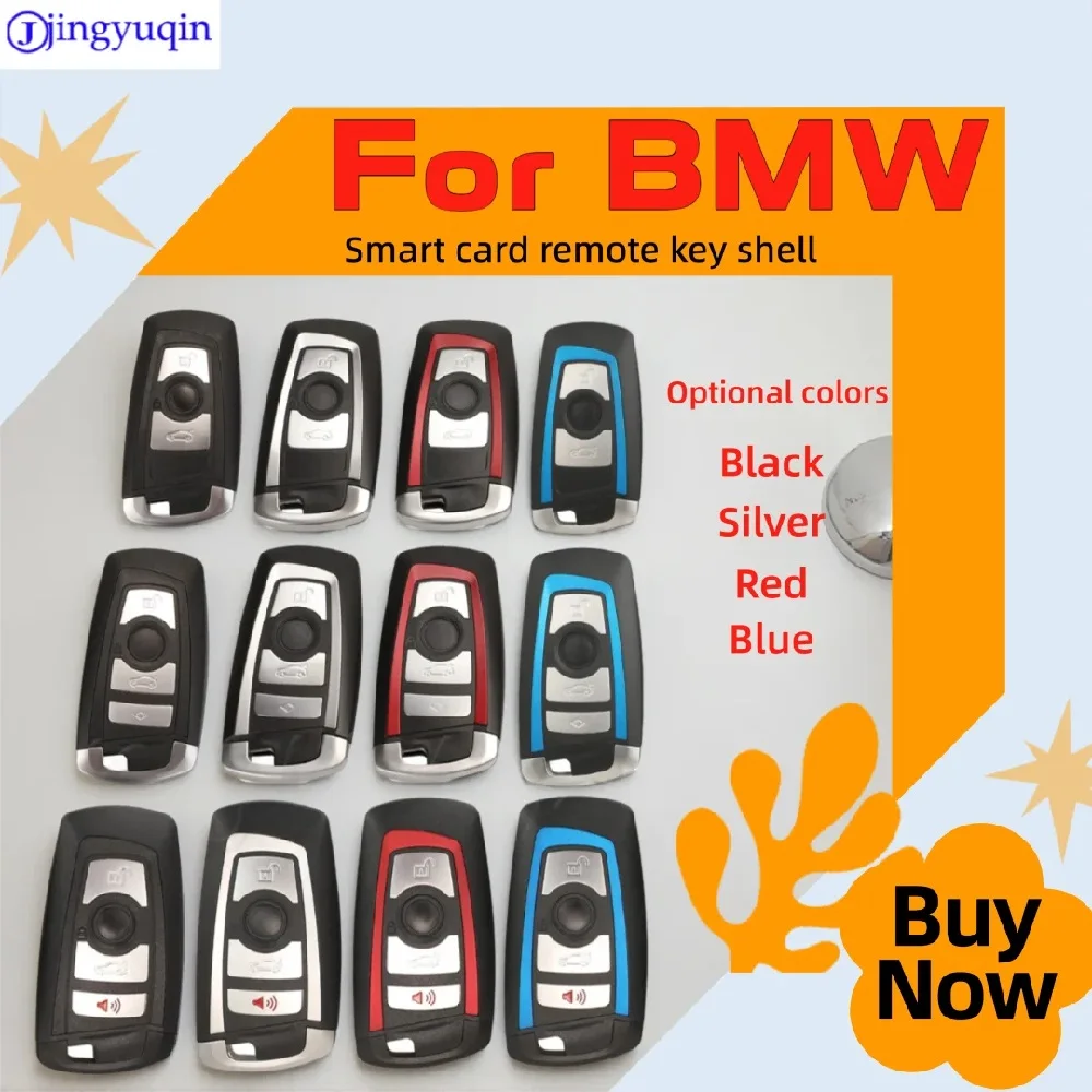 

jinyuqin Smart Car Key Shell Remote Keyless Case For BMW CAS4 F FEM 3 5 7 Series E90 E92 E93 X5 F10 F20 F30 F40 Optional colors