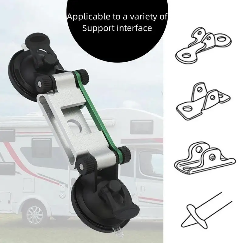 RV Awning Suction Cup Support Awning Bracket Suction Cups Rugged Construction RV Awning Accessories For Camping Traveling And