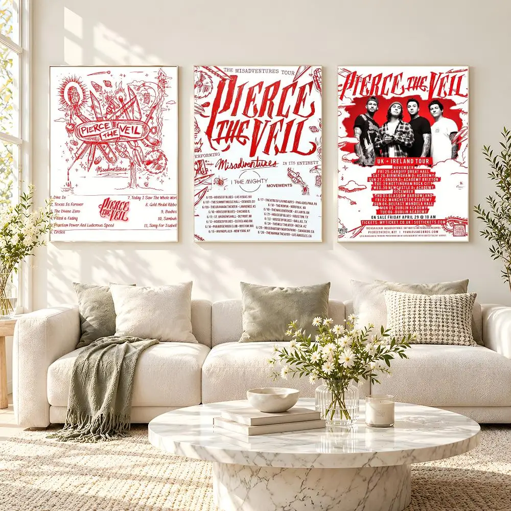 music Pierce The Veil Poster Poster HD Frameless Fresh Natural Style Wall Art Home Decor For Living Room Bedroom Gift