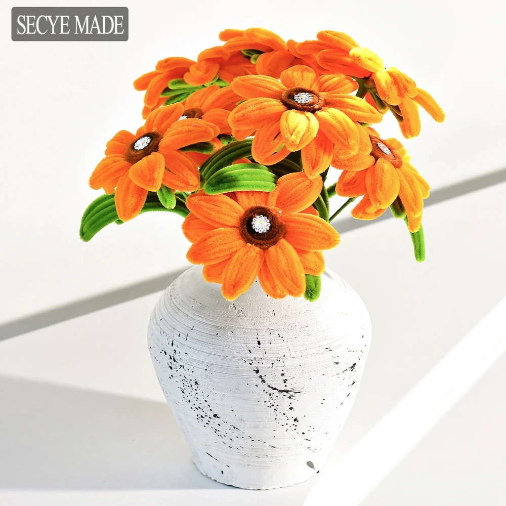

1/4/8PCS Artificial Sunflower Bouquet Vintage Room Ornament Artistic Handicrafts Simulation Fake Flowers Decoration K40