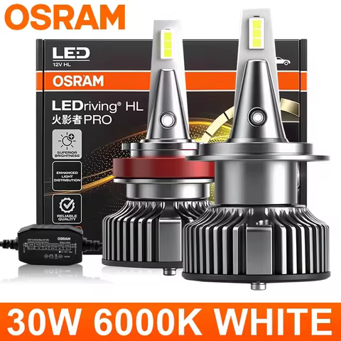 OSRAM HYZ Pro 360 Led H7 H1 H4 H11 H8 9005/HB3 9006/HB4 9012 HIR2 Headlight Bulbs Auto Fog Lights 6000K Car Lamps ULTRA Thin 12V