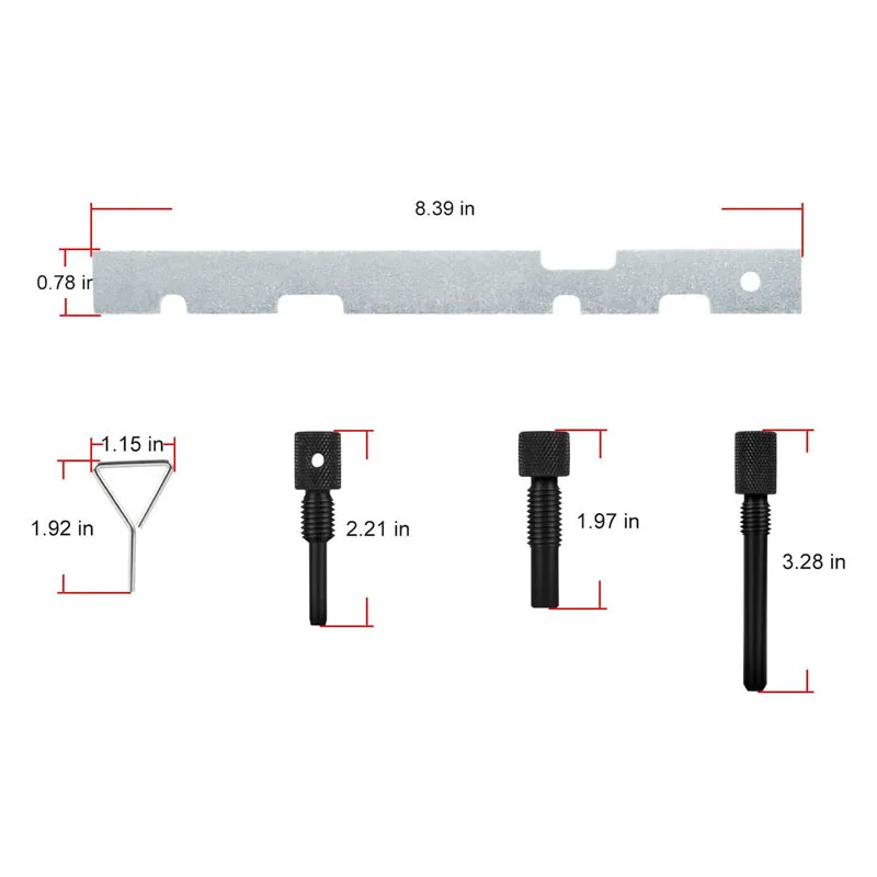 YMT Cam Timing Alignment Tools Kit Fits for Ford Fiesta Focus Mazda Volvo/Duratec Engines (5 Pcs/Set)